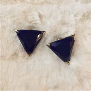 Vintage Triangle Statement Earrings.